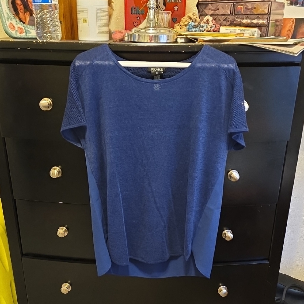 Nic&Zoe Linen Blend Blouse